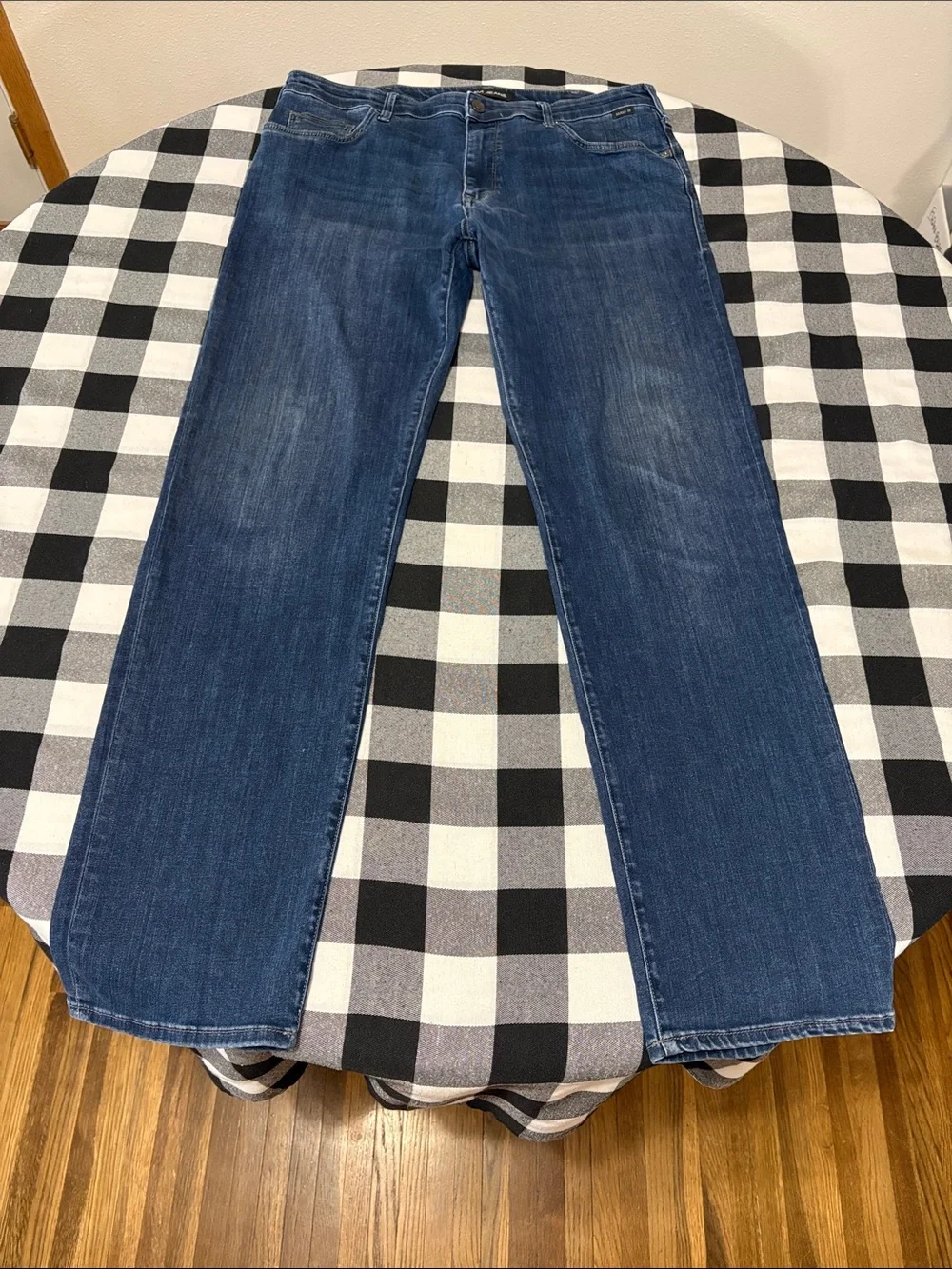 Mavi Jeans Matt Relaxed Straight Leg Men's Size 38 x 34 Long Tall Stretch Dark